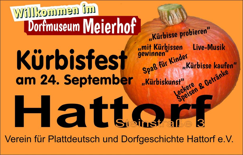 Kürbisfest im Dorfmuseum Meierhof in Hattorf am 24.9.2017